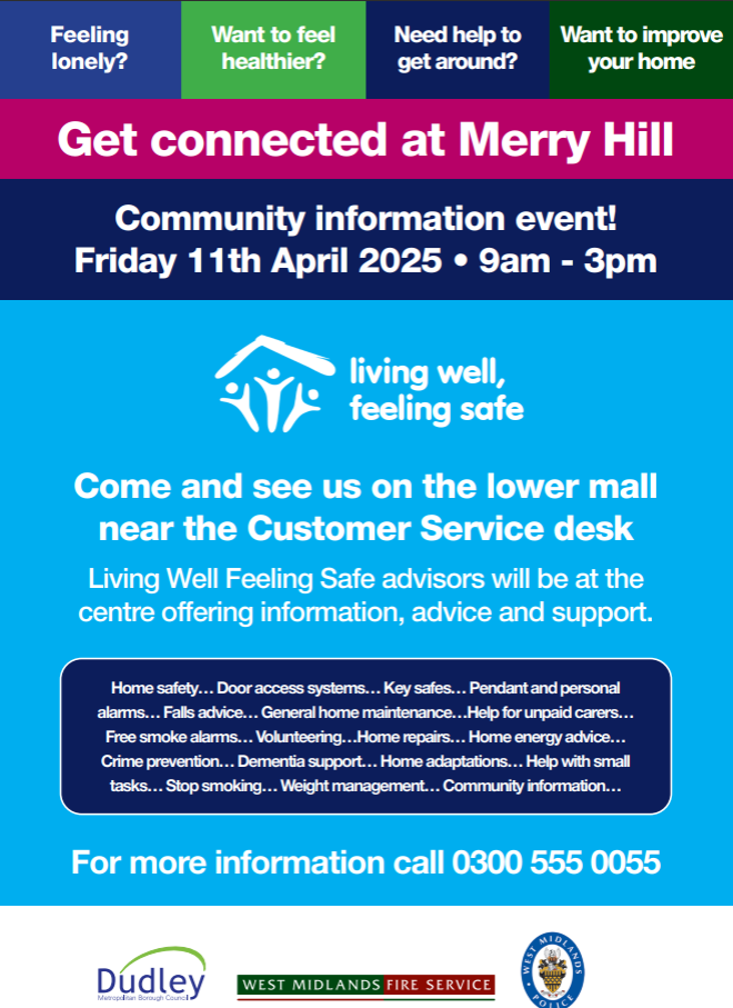 Get Connected at Merry Hill - Community Information Event